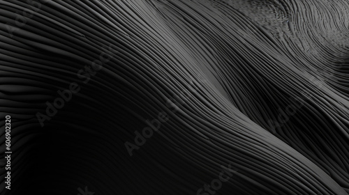 Abstract black background in the form of waves