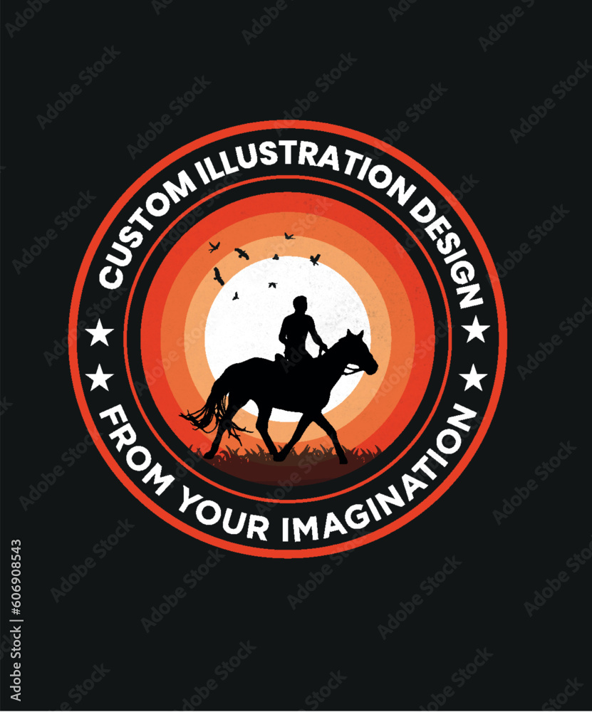 Obraz premium amazing and trendy vintage retro custom t shirt design for pod business