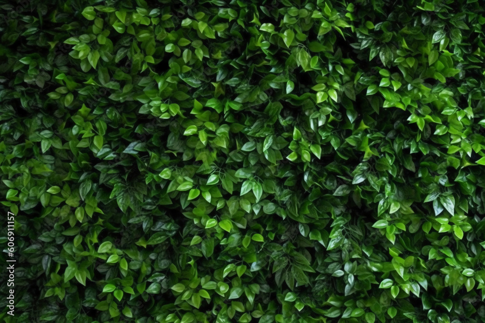 Green plant tree wall background texture. AI generative Green plant tree wall background texture. AI generative