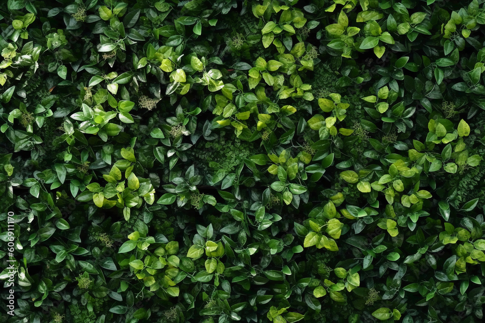 Green plant tree wall background texture. AI generative Green plant tree wall background texture. AI generative
