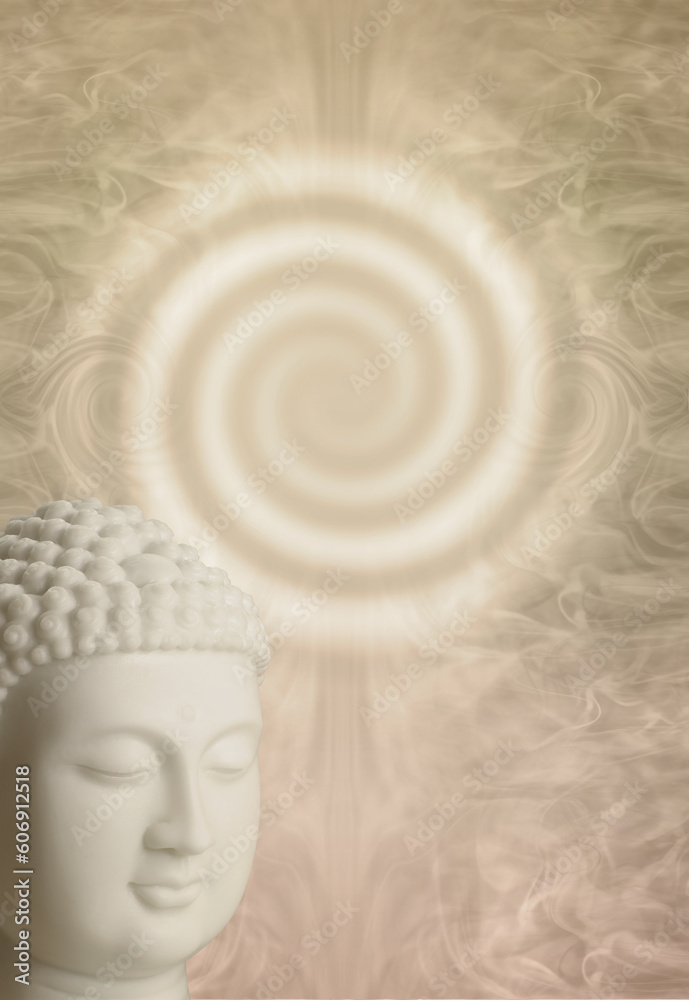 Meditating Buddha Award Diploma Certificate Memo Spiritual Template