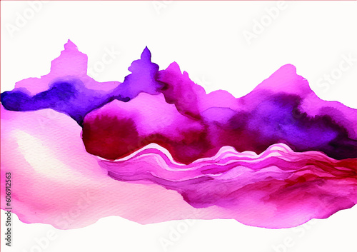 abstract watercolor background with splashes, AI Generative