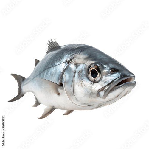 Bluefish (Pomatomus saltatrix) Fish png file. Transparent Background with generative ai photo