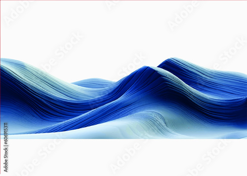abstract blue wave background, Aİ Generative