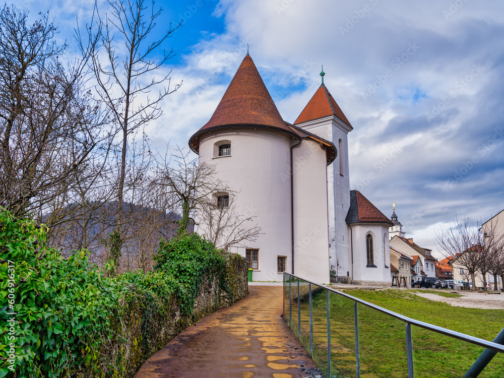 Church of St Sebastian, Fabian and Roch at Pungart in Kranj village, Slovenia