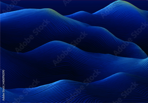 abstract blue background, Aİ Generative