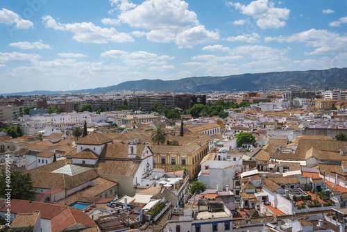 Aerial view of Cordoba with Plaza del Cardenal Salazar Square - Cordoba, Andalusia, Spain photo