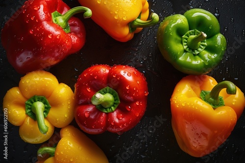 red and yellow peppers