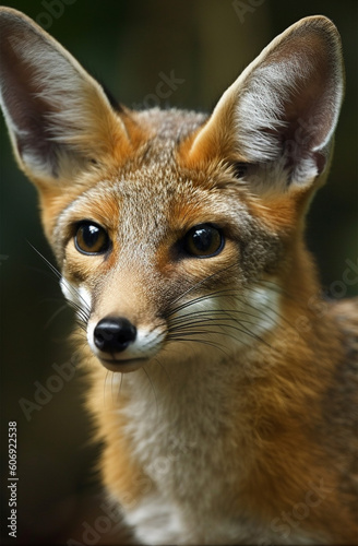 red fox portrait Generative AI © Dyeru