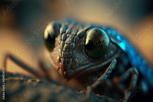 close up of a insect Generative AI