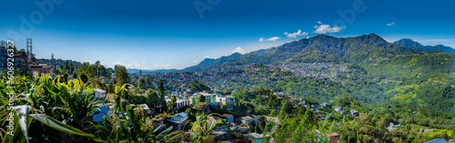 A panoramic View of Kohima Town capital of Nagaland 