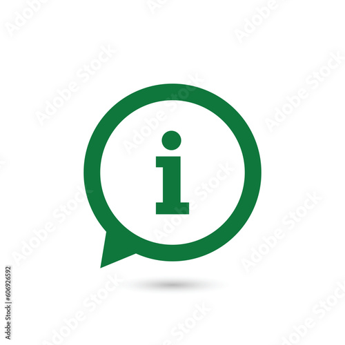 Info speech bubble symbol. info symbol. infr sign. Flat design style