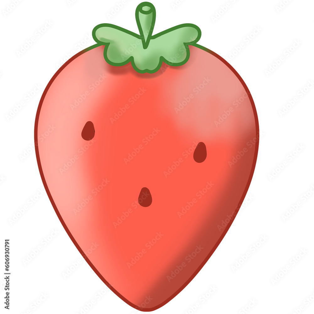 strawberry Summer sea beach cliparts illustration strawberry Summer sea beach cliparts illustration