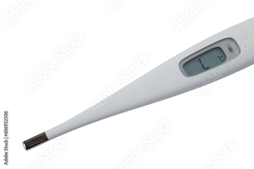 体温計で体温を測る