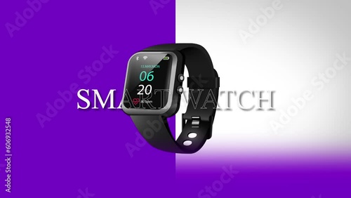 Smart watch slight movement footage video clip for animation advertisement.