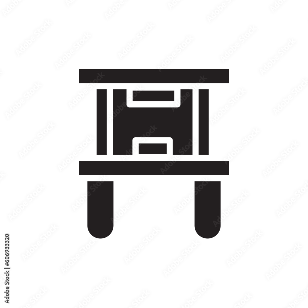 Fototapeta premium Factory Industrial Industry Icon