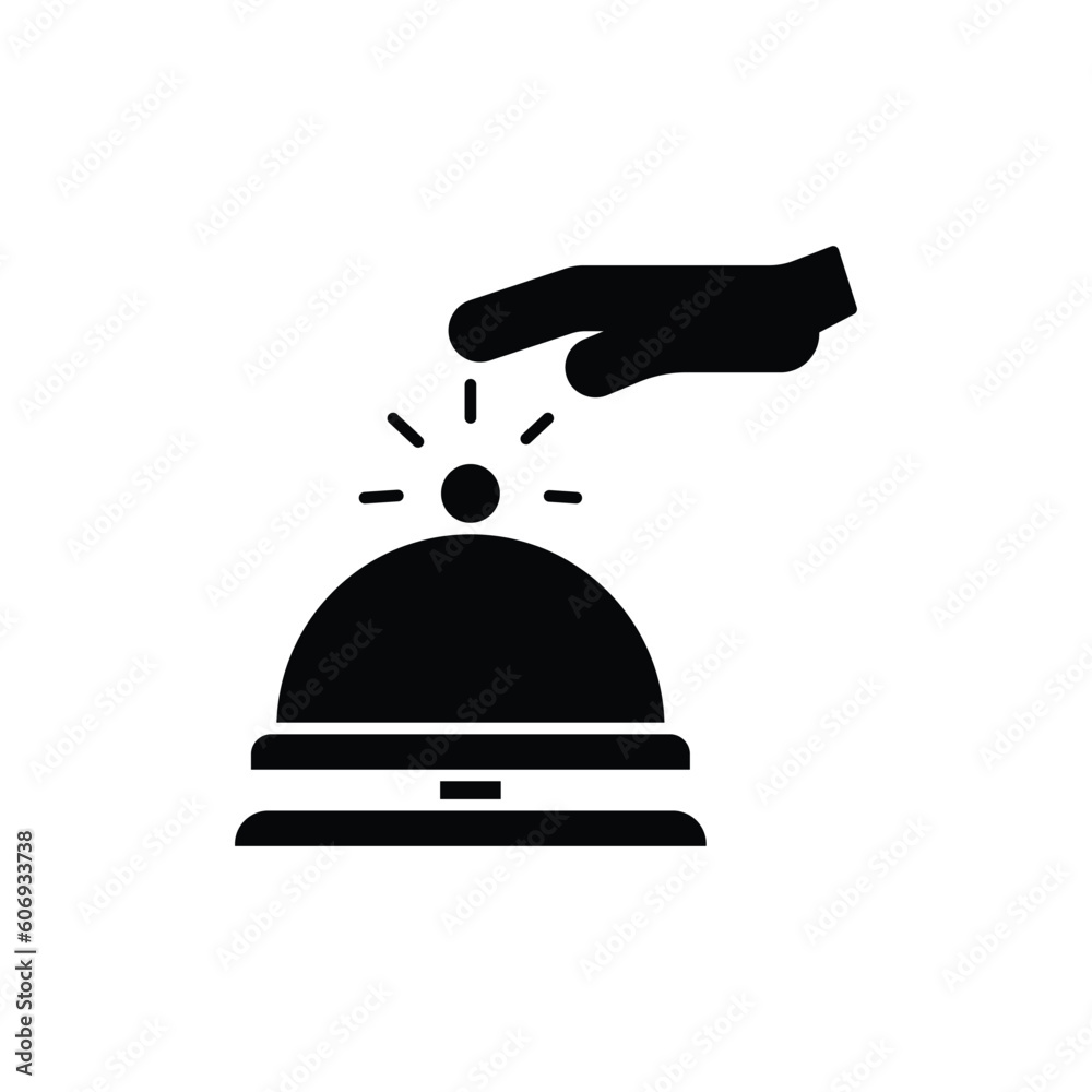 ring the bell icon. solid icon ring the bell icon. solid icon