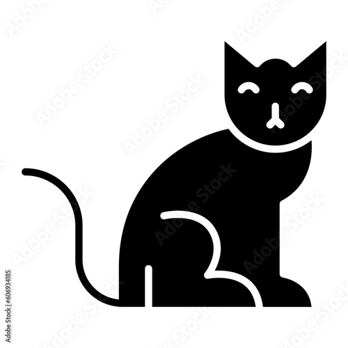 cat icon. solid icon