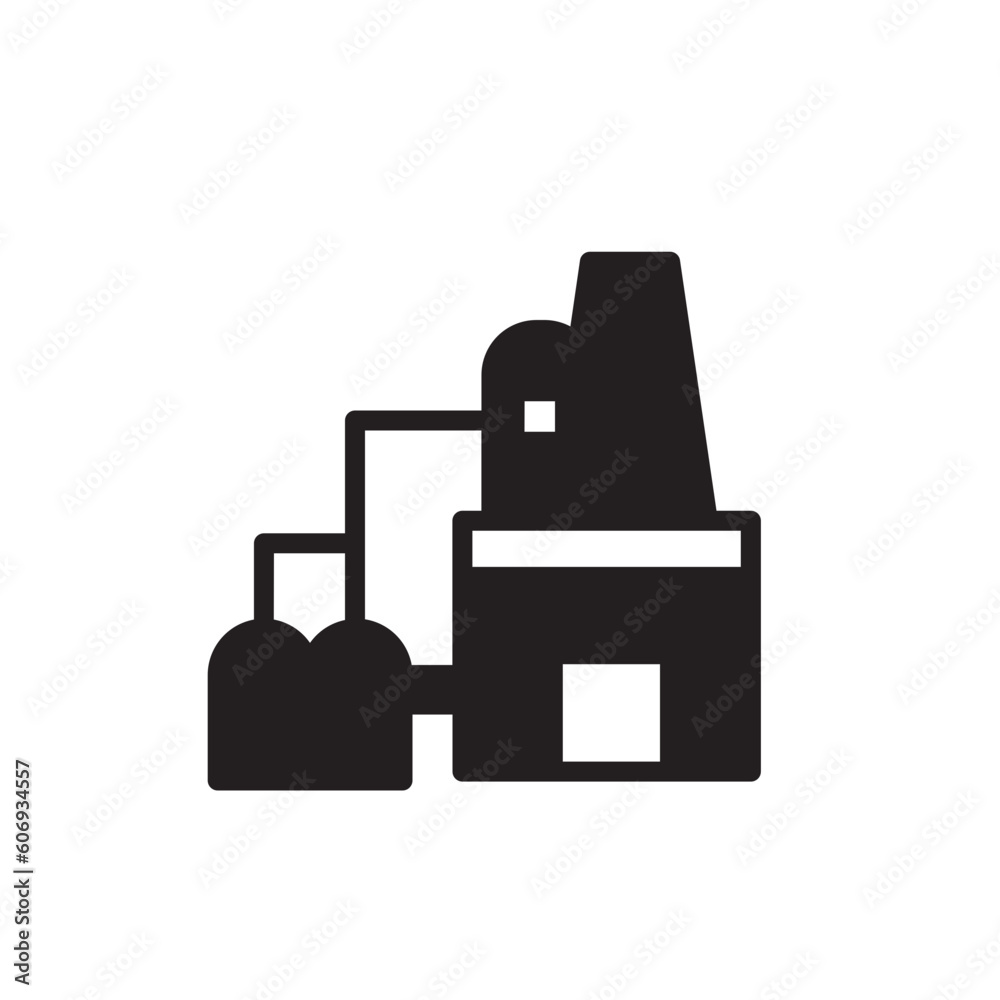 Factory Building Warehouse Icon Factory Building Warehouse Icon