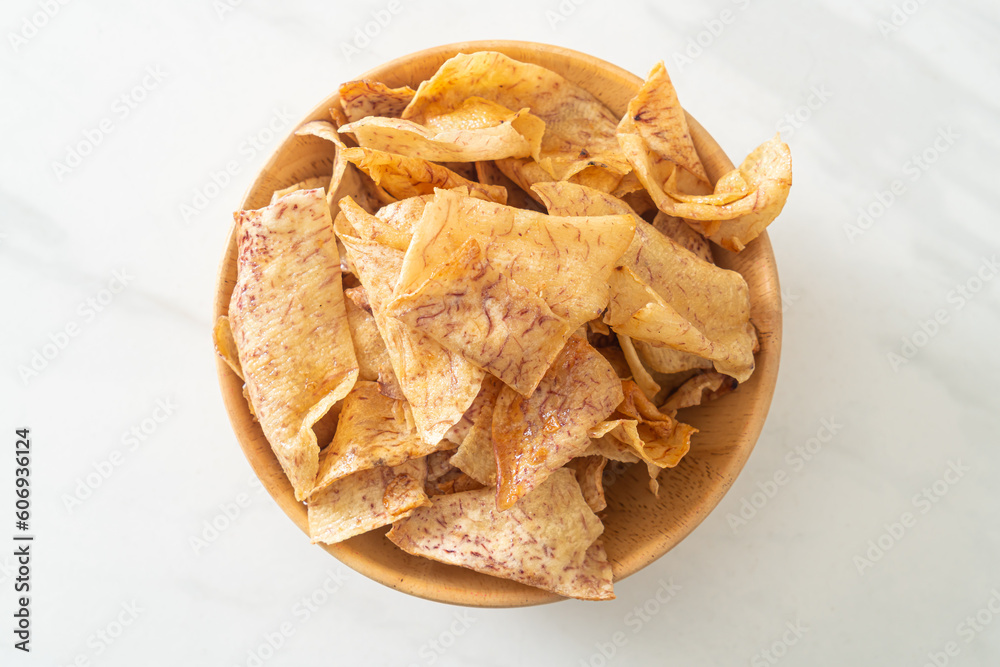 Crispy Sweet Taro Chips - snack Crispy Sweet Taro Chips - snack
