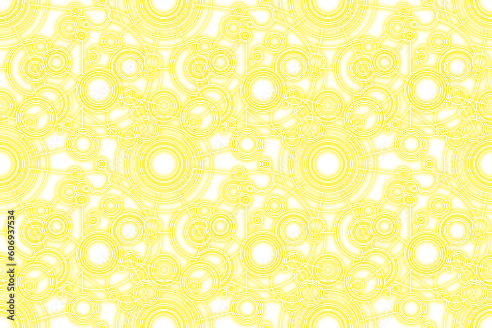 幾何学模様 黄色 サイバー ネオン
