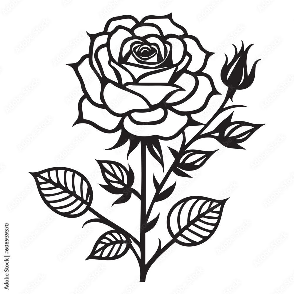 Rose Vector Illustration Line art, Rose Line art vector illustration, Rose Art Illustration Rose Vector Illustration Line art, Rose Line art vector illustration, Rose Art Illustration