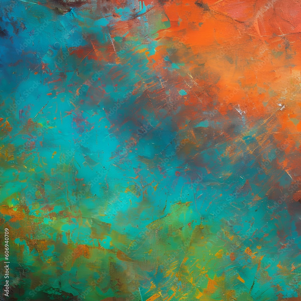 1517 Abstract Grunge Art: A captivating and abstract background featuring grunge art with distressed textures, bold brush strokes, and a sense of rawness and artistic expression1, Generative AI