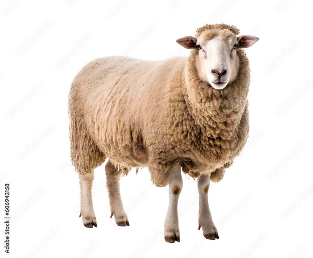 Sheep png, isolated, sheep on transparent background, generative ai Sheep png, isolated, sheep on transparent background, generative ai
