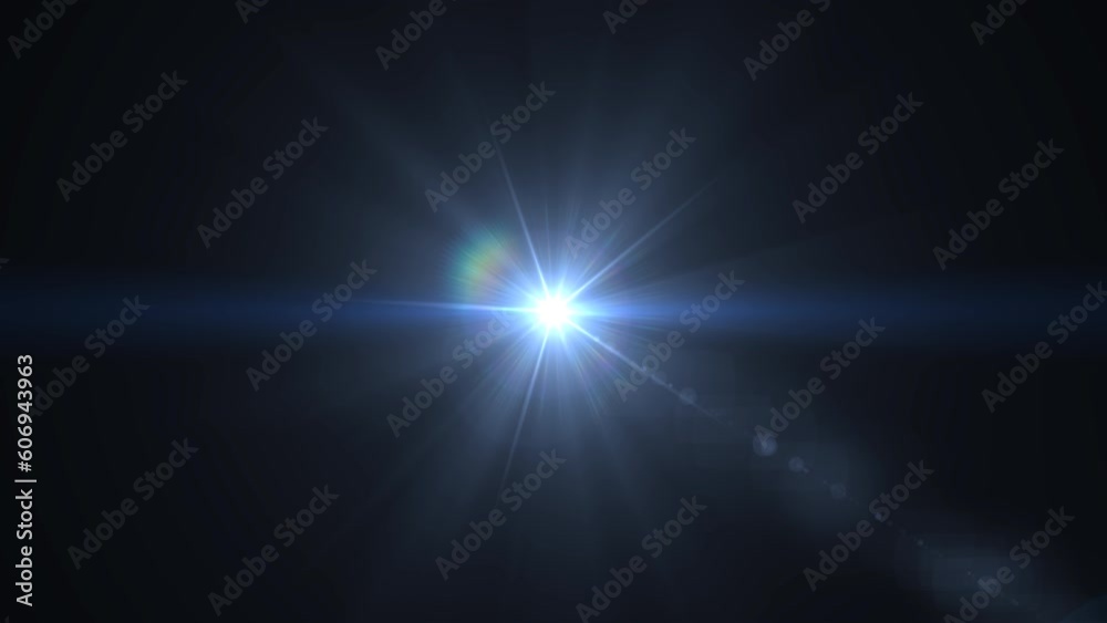 Optical lens flare effect on black backgound Optical lens flare effect on black backgound