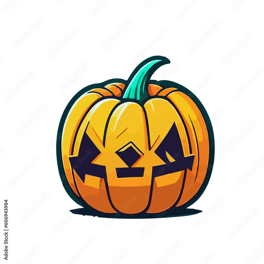 Pumpkin Haloween Icon Illustration Pumpkin Haloween Icon Illustration