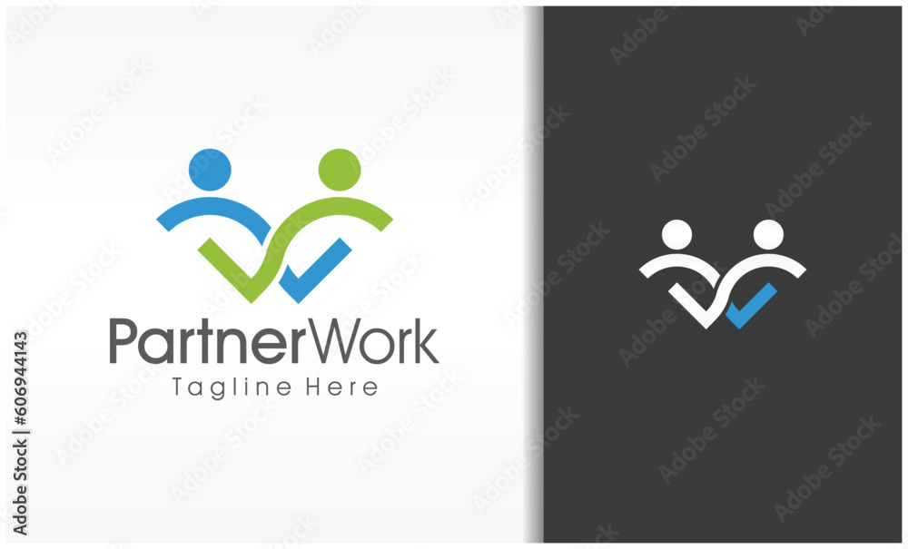 logo partner symbol with image of people holding hands logo partner symbol with image of people holding hands