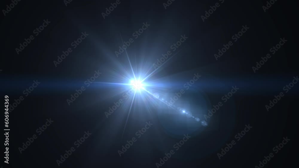 Optical lens flare effect on black backgound Optical lens flare effect on black backgound