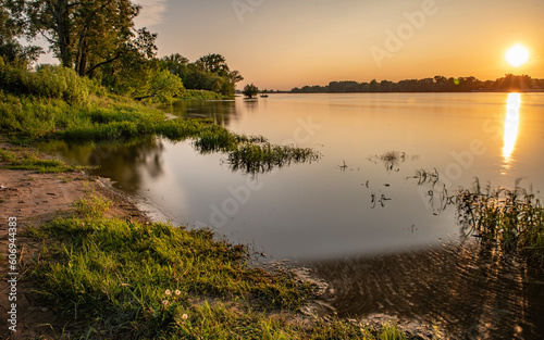 rzeka, woda, gród, niebo, jezior, krajobraz,  © Krzysztof  Jaworski