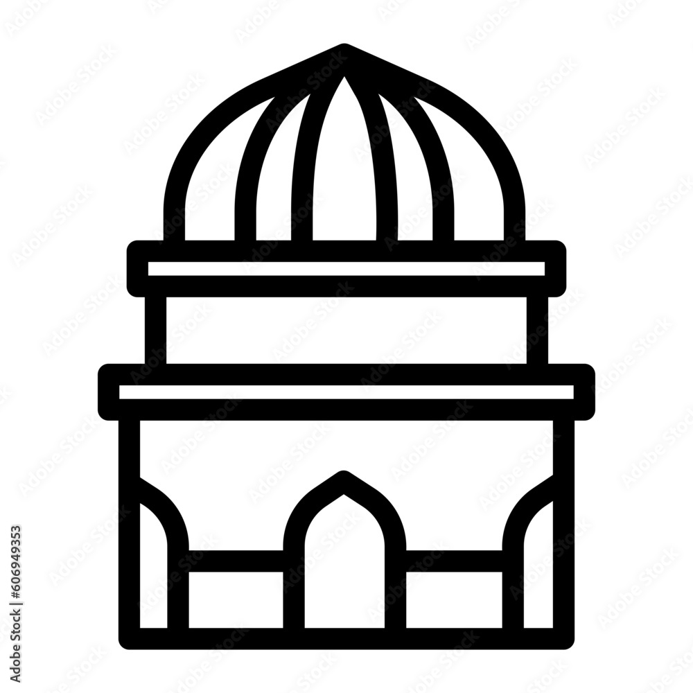 mosque line icon