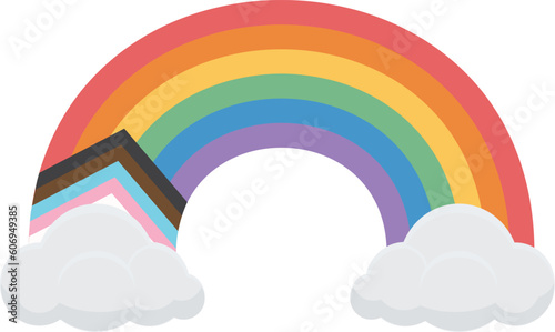 LGBT rainbow pride vector