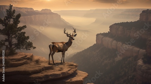 The gazelle  terrific canyon  arizona. Creative resource  AI Generated