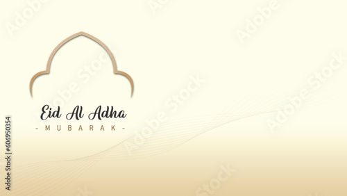 unique minimalist design and trendy banner background for Eid al-Adha celebrations for Muslims