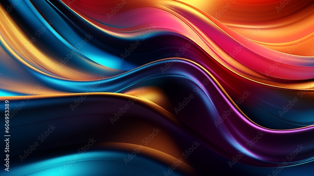 Metallic one of a kind wavy fluid foundation energize organize techgrade. Creative resource, AI Generated Metallic one of a kind wavy fluid foundation energize organize techgrade. Creative resource, AI Generated