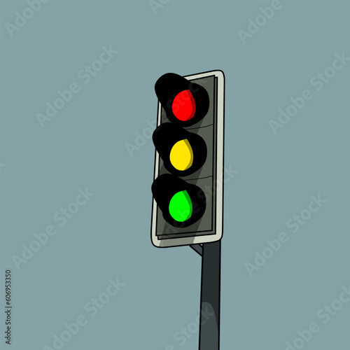 traffic light vector