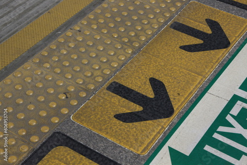 sign on the street of station Airport Rail Link