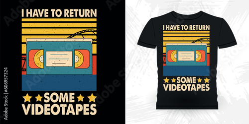 Videotape Lover Funny Old School Hip Hop Retro Vintage Cassette Music Mixtape T-shirt Design