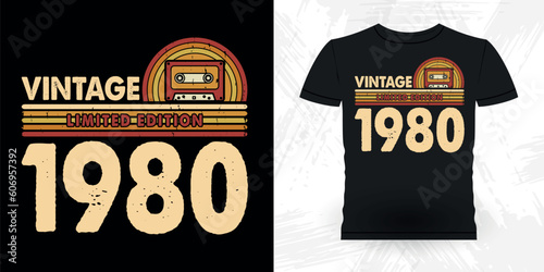 Funny Old School Hip Hop Retro Vintage Cassette Music Mixtape T-shirt Design