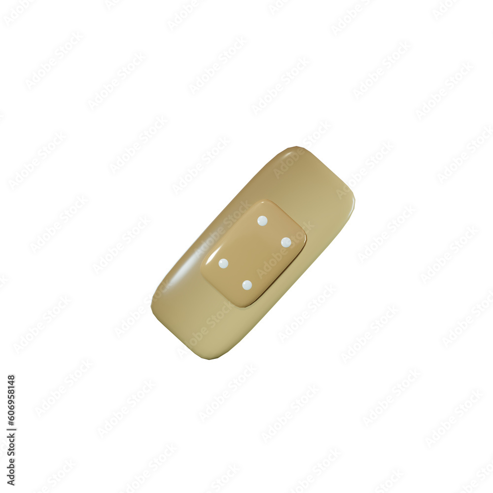 emergency hansaplast bandage 3d render emergency hansaplast bandage 3d render