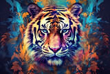 Art of Tiger with Generative Ai Technology