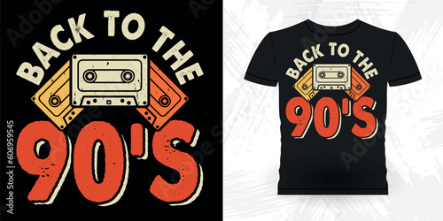 Funny Old School Hip Hop Retro Vintage Cassette Music Mixtape T-shirt Design