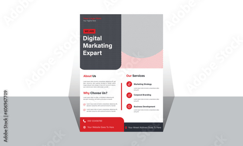 Healthcare cover a4 template design  Modern flyer design Corporate healthcare and medical cover and back page a4 flyer design template. 