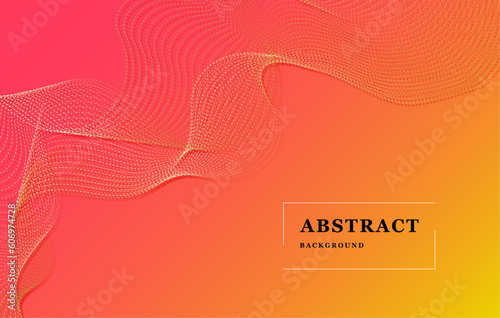 Trendy abstract background with waves