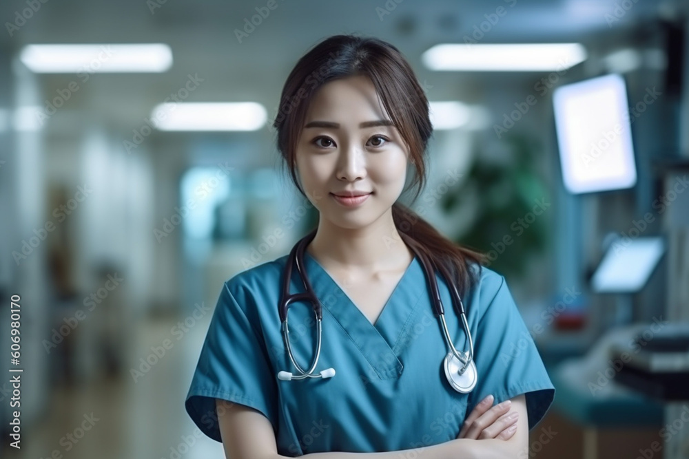 Φωτογραφία 女性の看護師のイメージ：AI生成画像