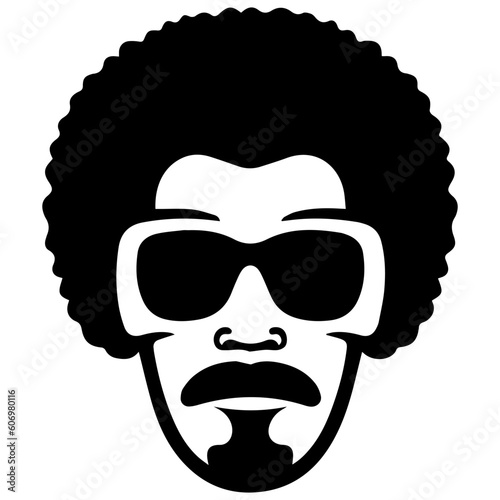 afro man in vector style