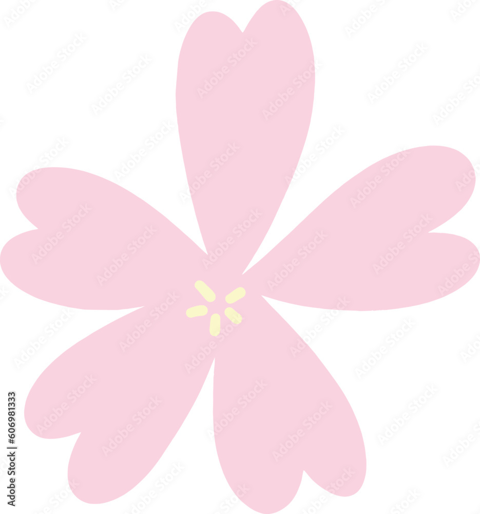 cute flower collection pastel vecter
